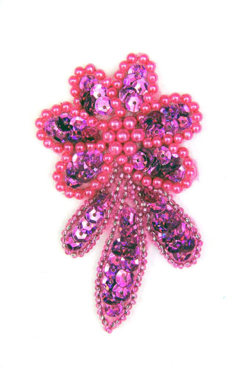 Blume pinkholo rechts ca. 7x4cm