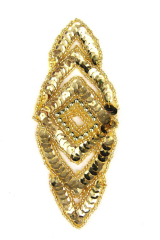 Raute gold ca. 15x6cm