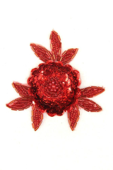 Rosette rotholo ca. 9x9cm